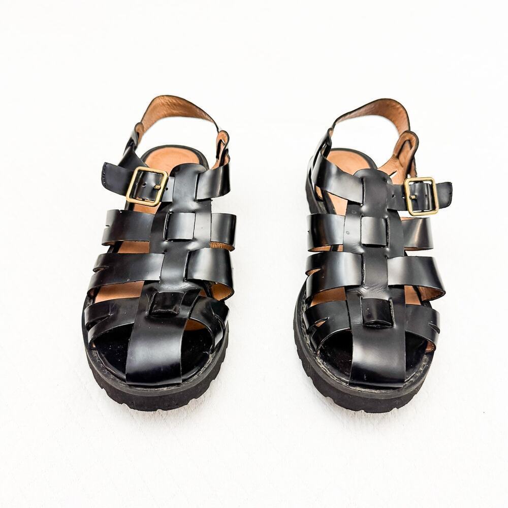 Madewell Black Leather Sandals